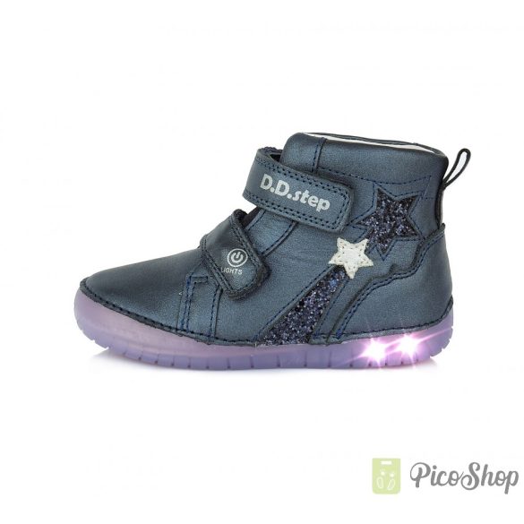 D.D.Step világító bőrcipő A050-288-34