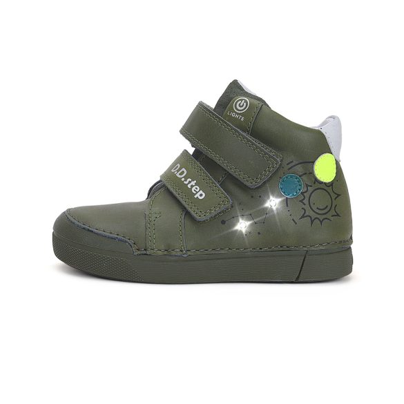 D.D.Step világító bőrcipő A068-42418A-31