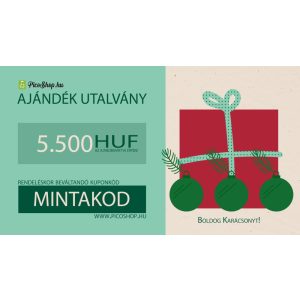 Karácsonyi ajándék utalvány 5500 Ft