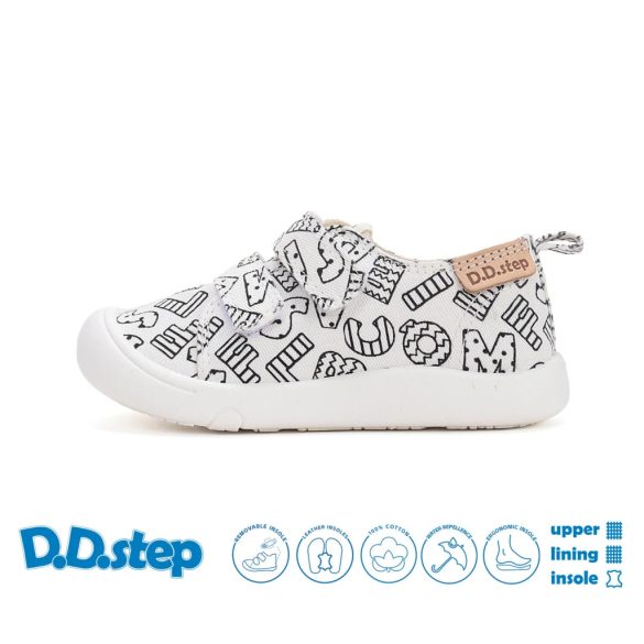 D.D.step Kislány/Kisfiú Vászoncipő C100-71174-23