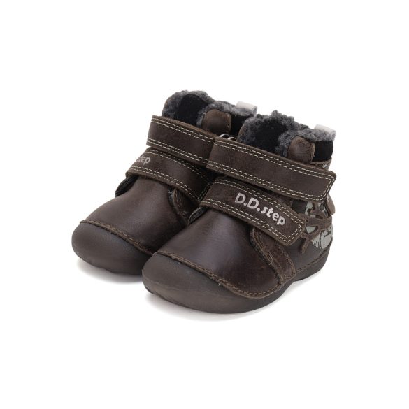 D.D.Step fluorezskáló talpú bélelt bőrcsizma W015-42249A-19