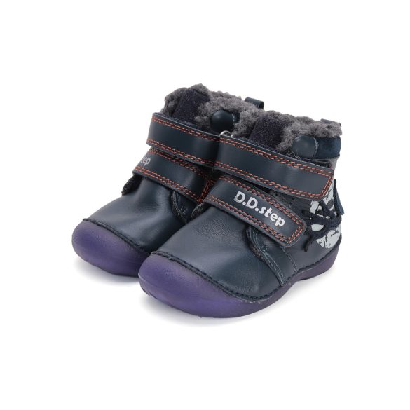 D.D.Step flupreszkáló bélelt bőrcsizma W015-42249B-20